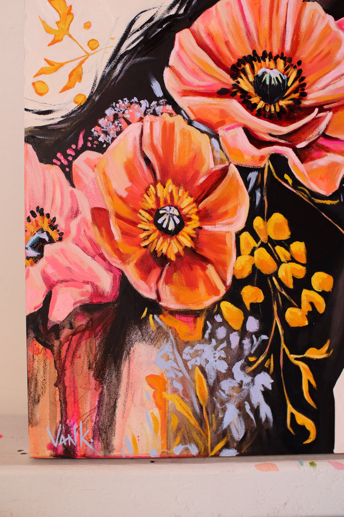 "a trail of wildflowers"