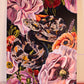"the serpent wears a crown made of flowers"