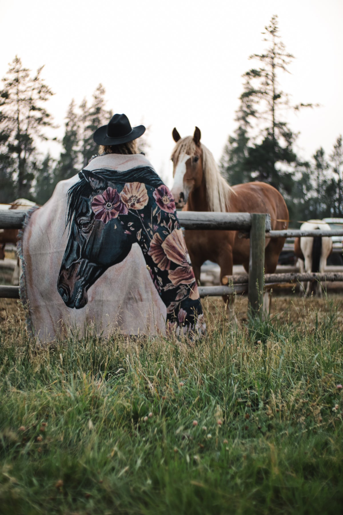 "waiting for you" art blanket