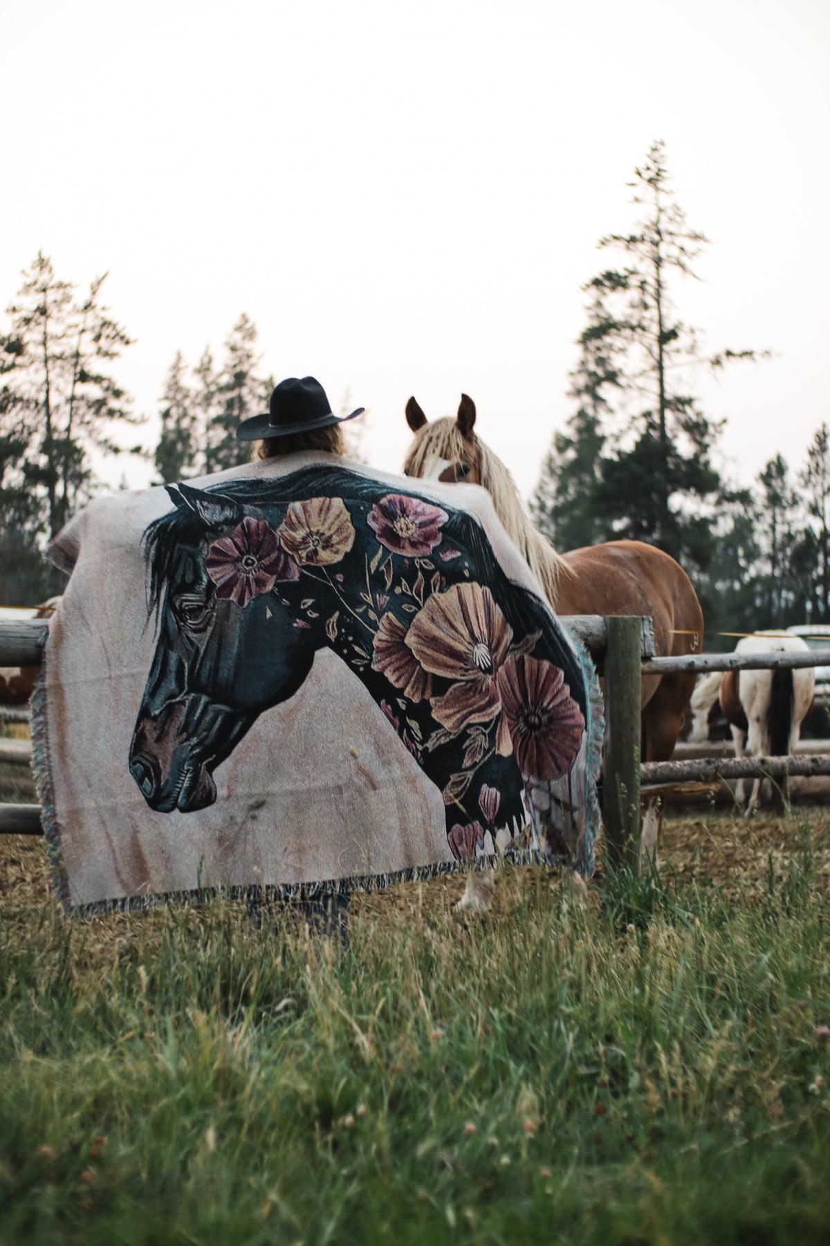 "waiting for you" art blanket