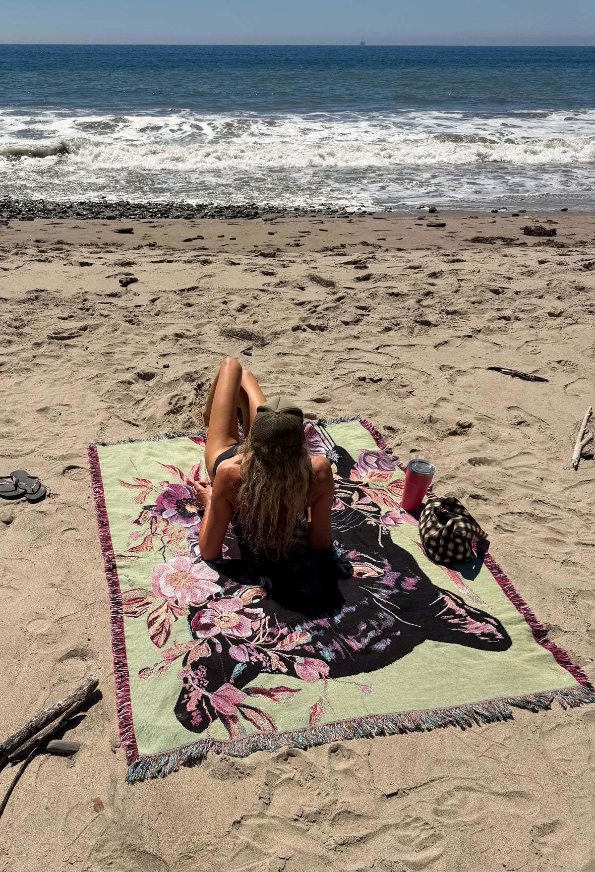 "into the jungle" fine art blanket