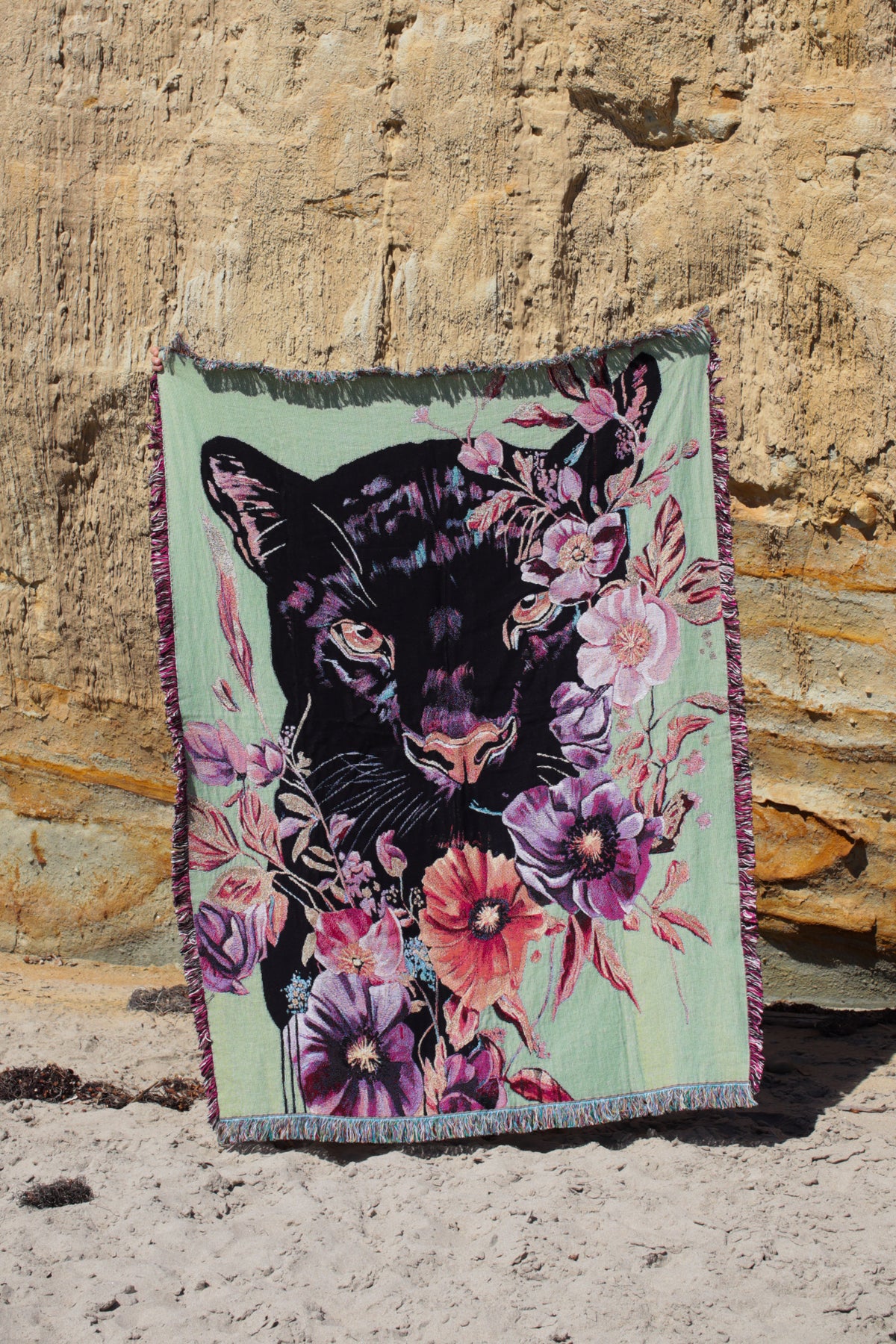 "into the jungle" fine art blanket
